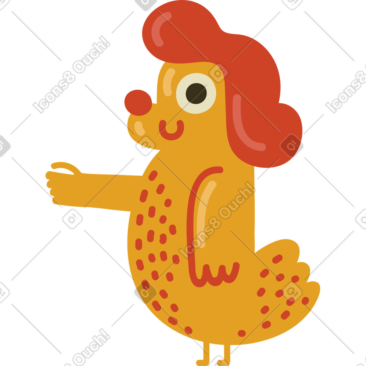 Hund-Illustration im Arabica-Stil als Download in PNG, SVG
