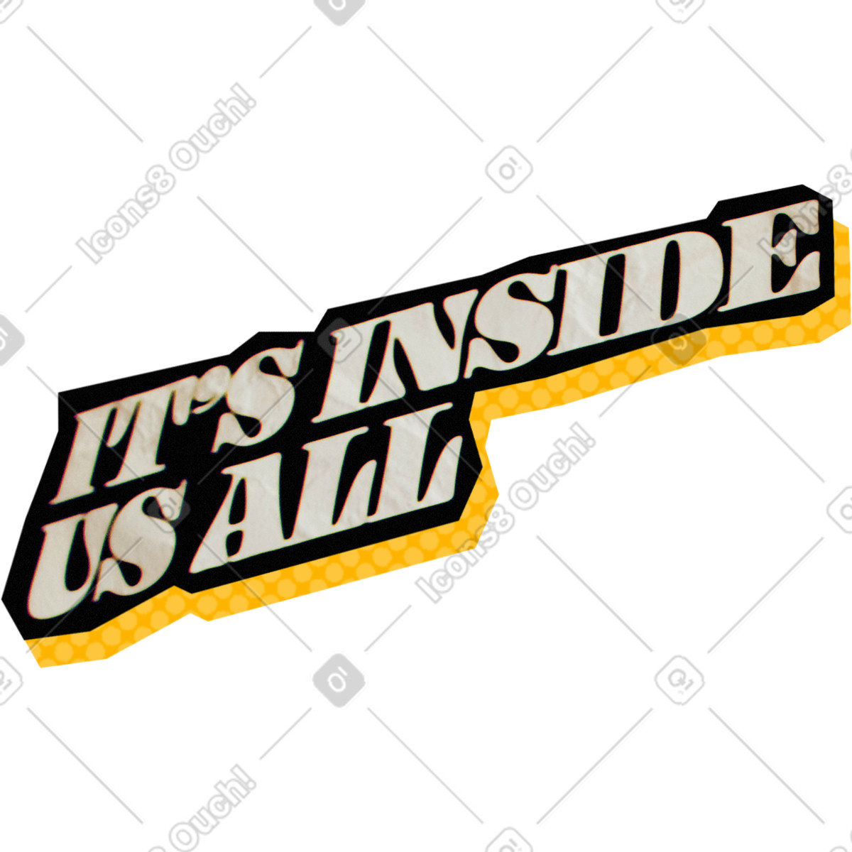Paper Cut 스타일의 Inside us all 일러스트레이션 PNG, SVG 다운로드