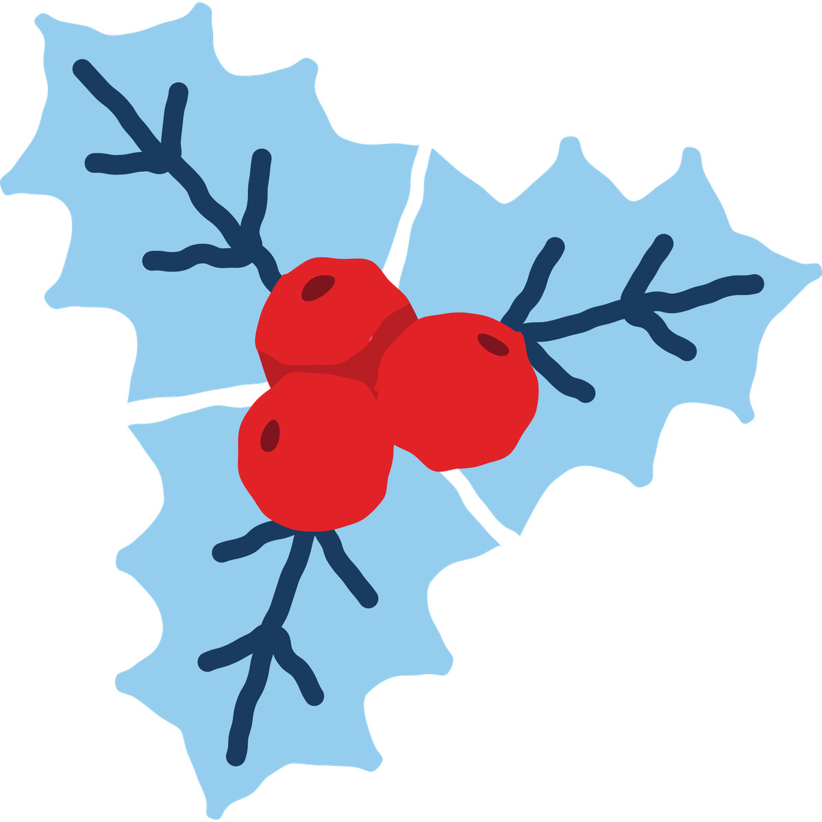 Holly illustrazione in stile Cherry scarica in PNG, SVG