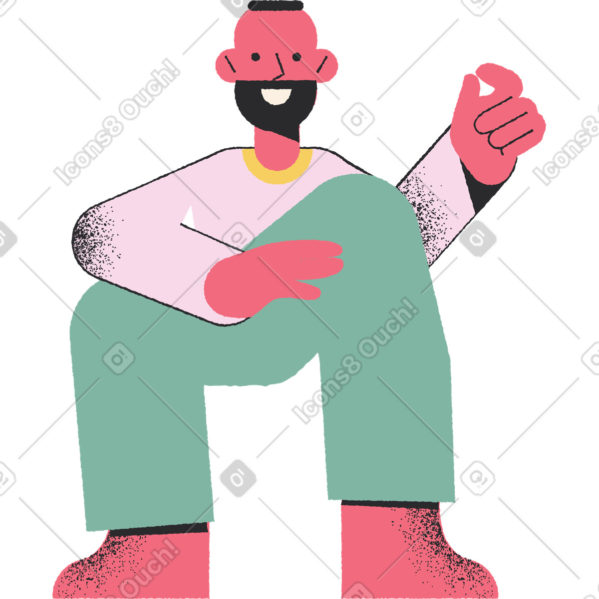 下载 Pablo 风格的 男子 插画，支持 PNG、SVG 格式