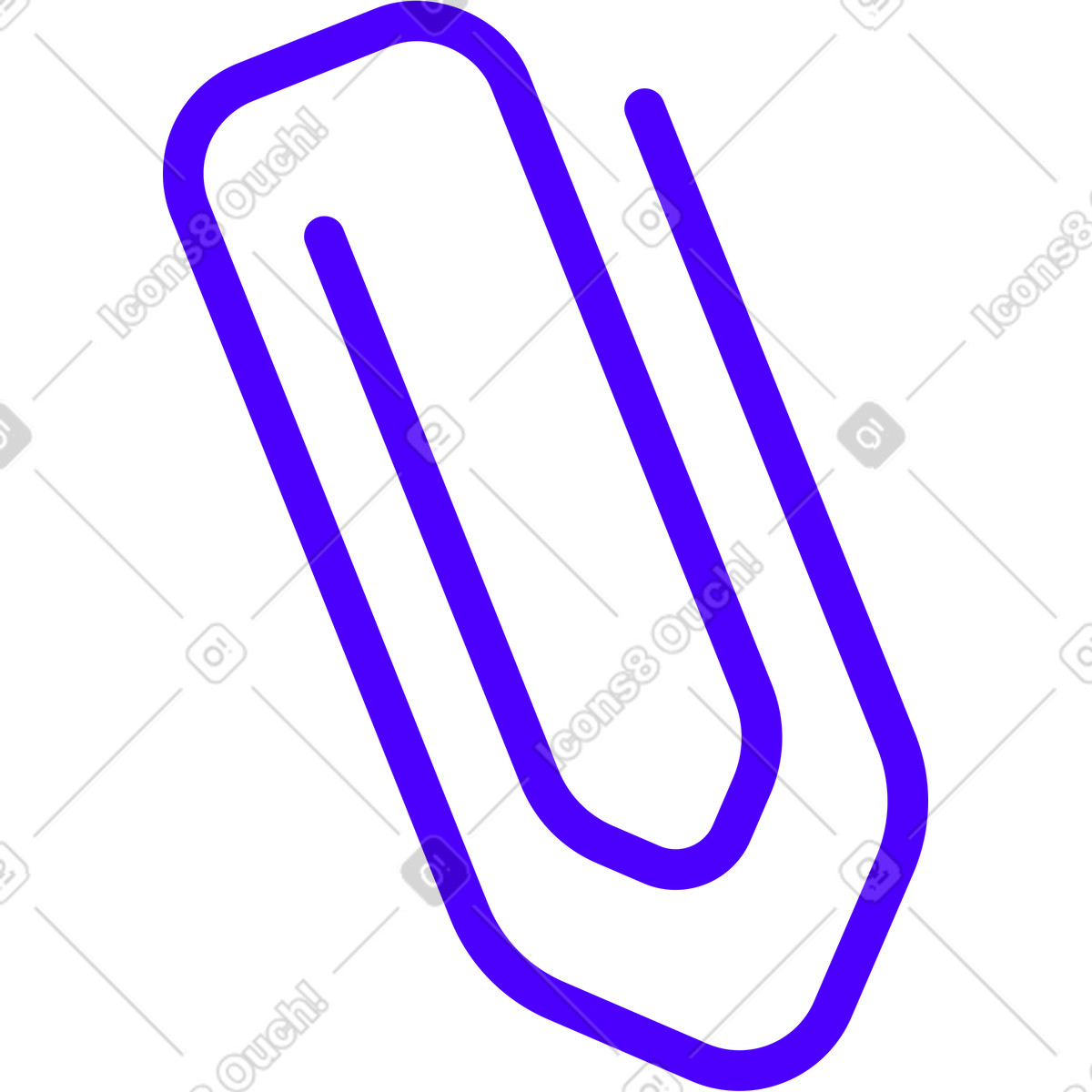 Paper clip illustration in Cubes style download in PNG, SVG