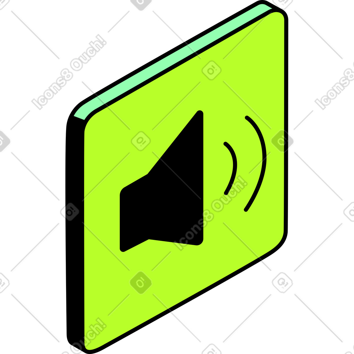 Illustration Icône du son dans le style Project à télécharger aux formats PNG, SVG