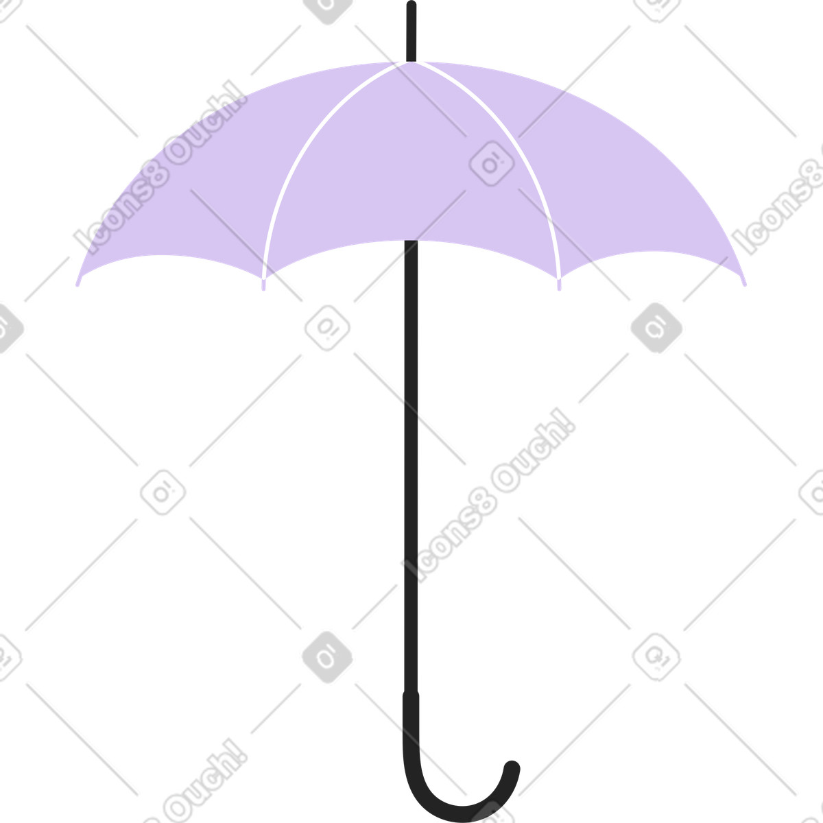 下载 Sammy Line 风格的 户外伞手杖 插画，支持 PNG、SVG 格式