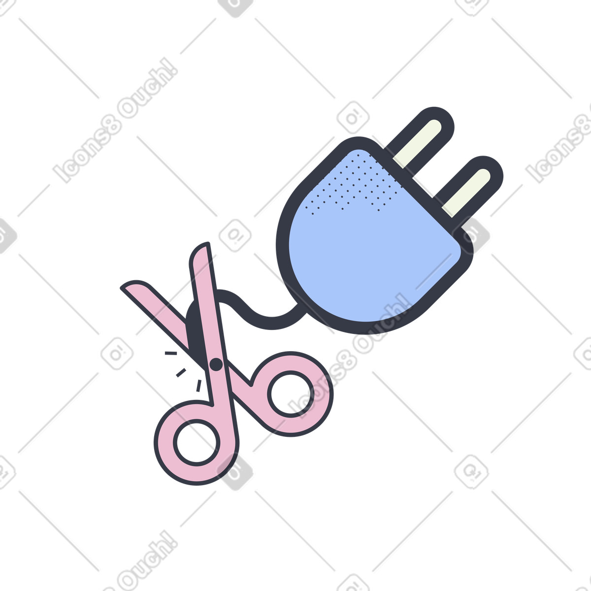 Connection is interrupted illustration something went wrong clipart graphics in SVG GIF