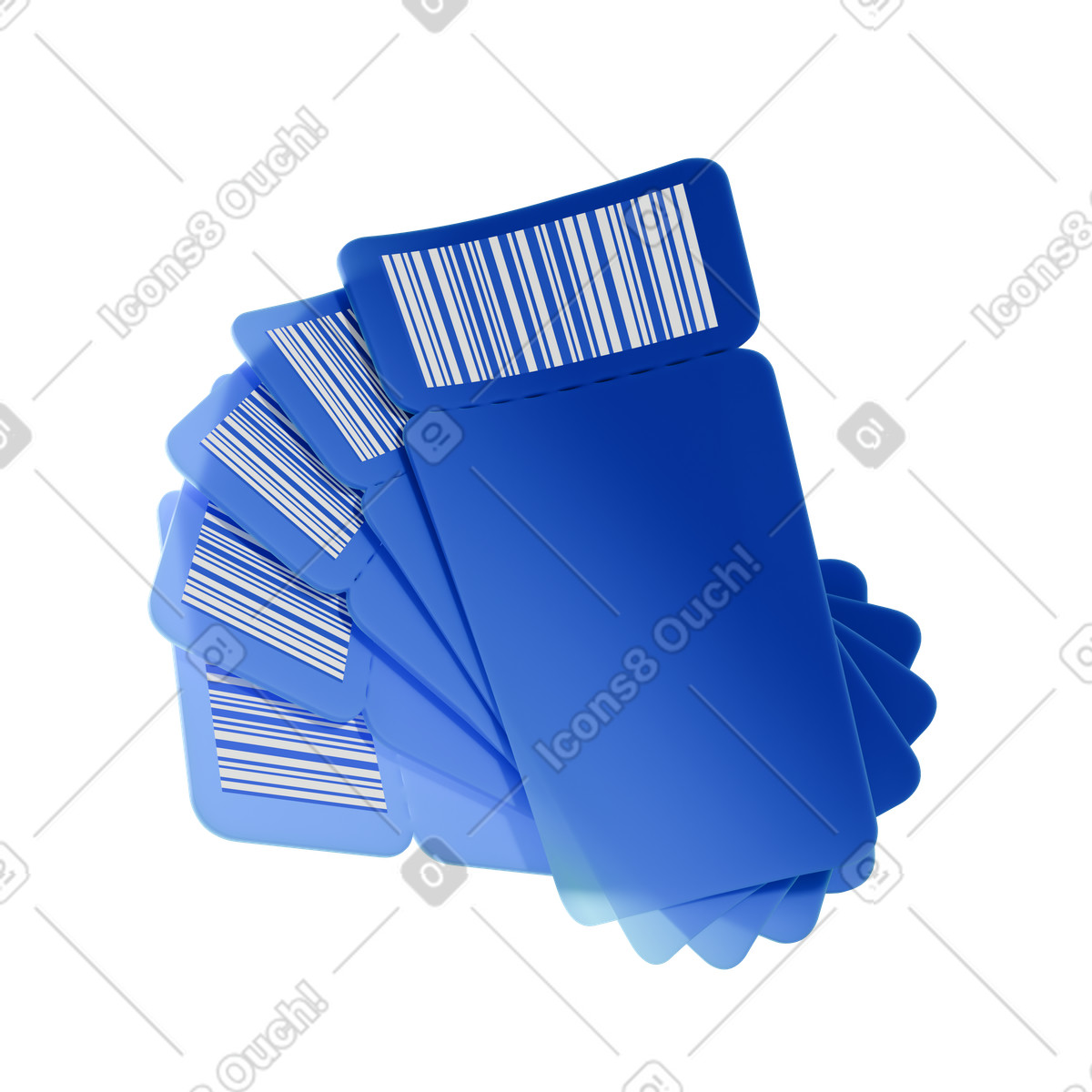 Ilustración Discount coupons icon en estilo 3D Blueprint a descargar en PNG y SVG