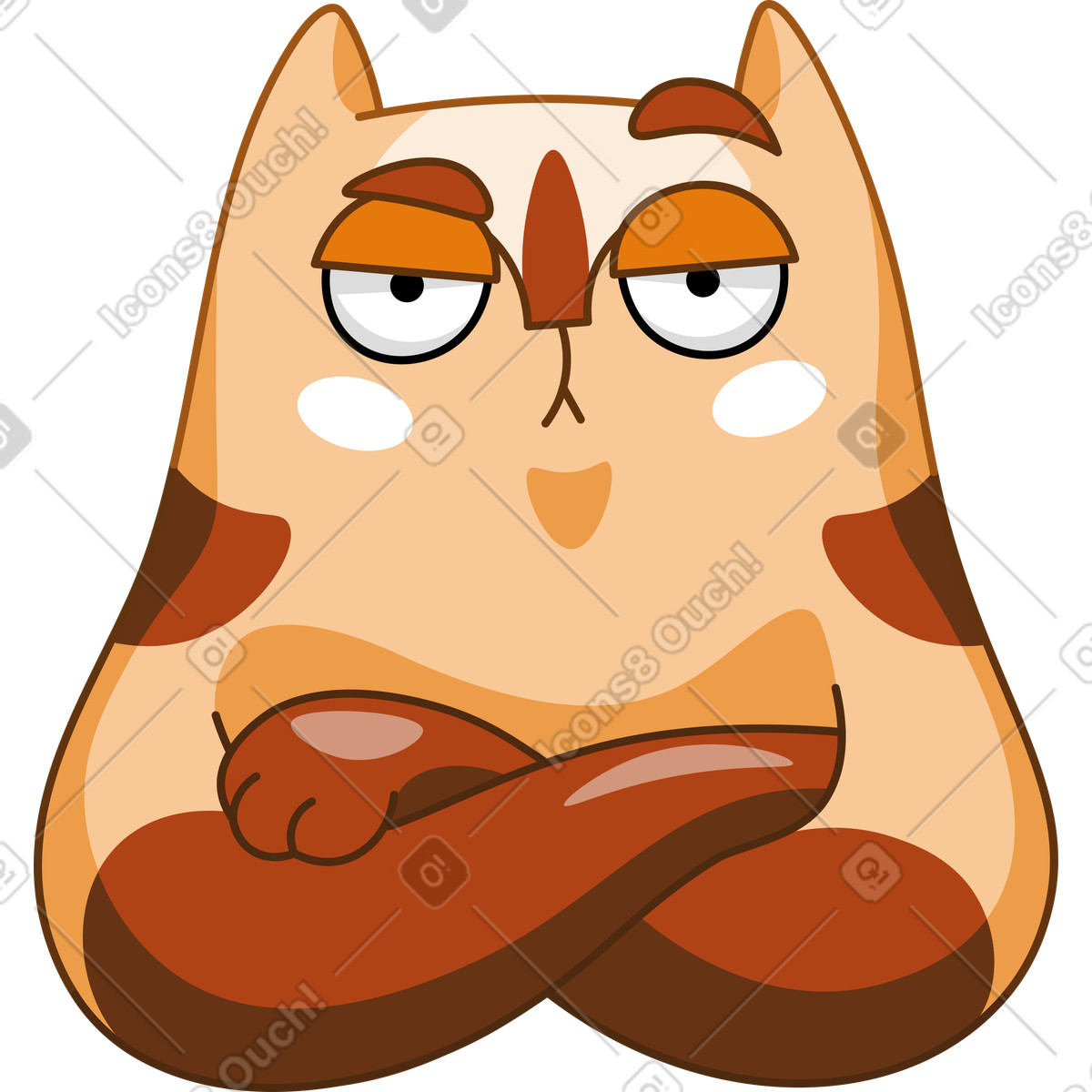 Иллюстрация Кошка в стиле Kitekat — скачать в форматах PNG, SVG
