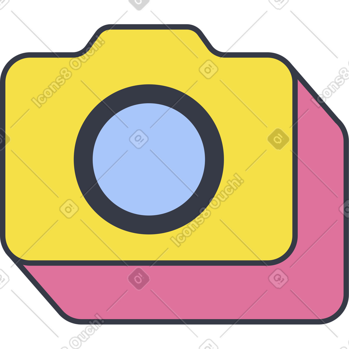 下载 Abstract 风格的 相机 插画，支持 PNG、SVG 格式