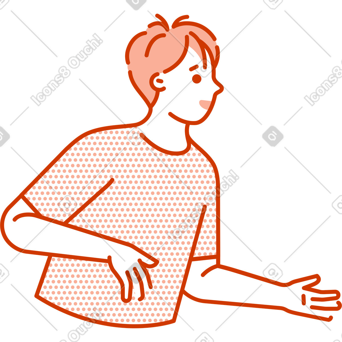 下载 Natty 风格的 男子 插画，支持 PNG、SVG 格式