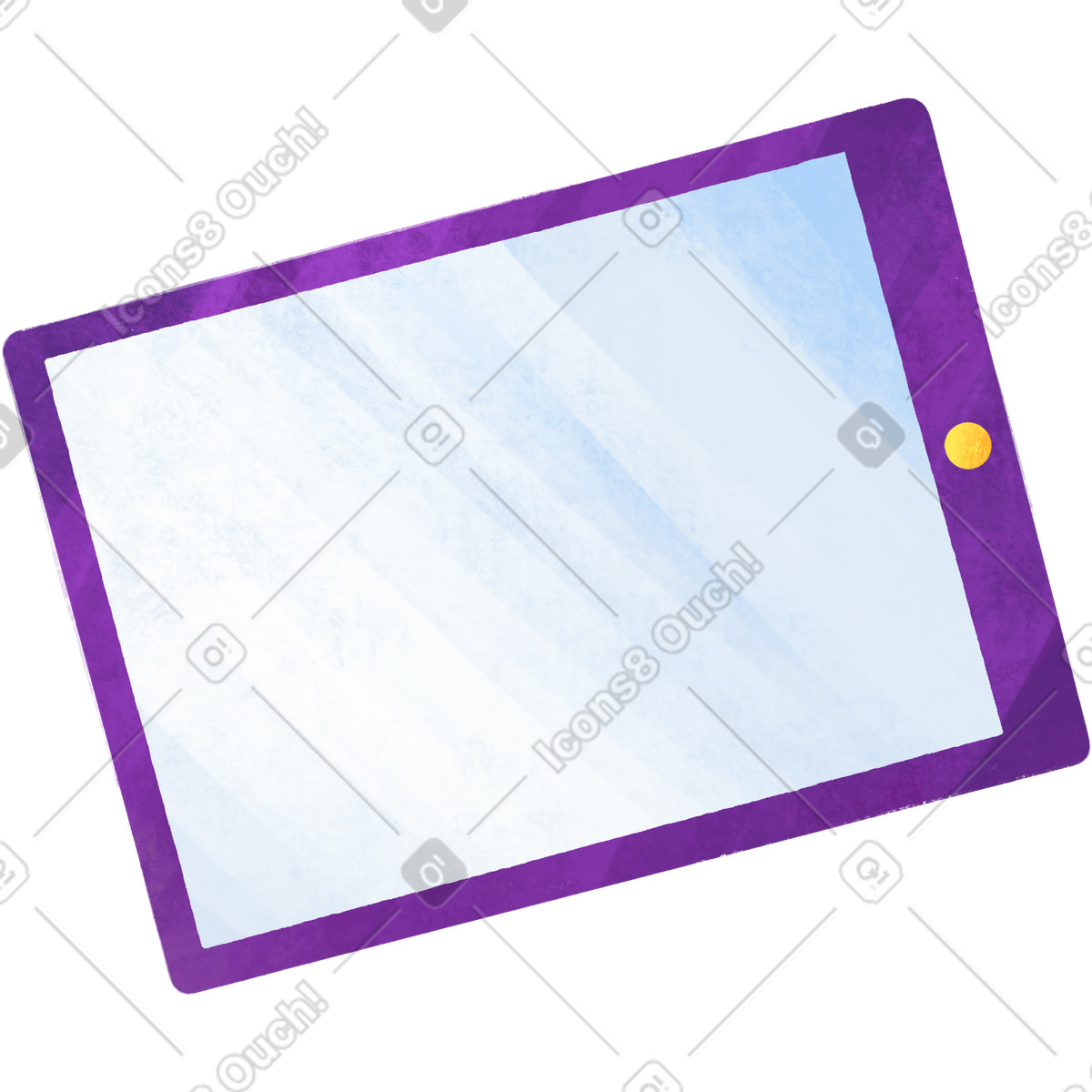 Ilustração de Drawing purple tablet em no estilo Bonbon para baixar em PNG, SVG