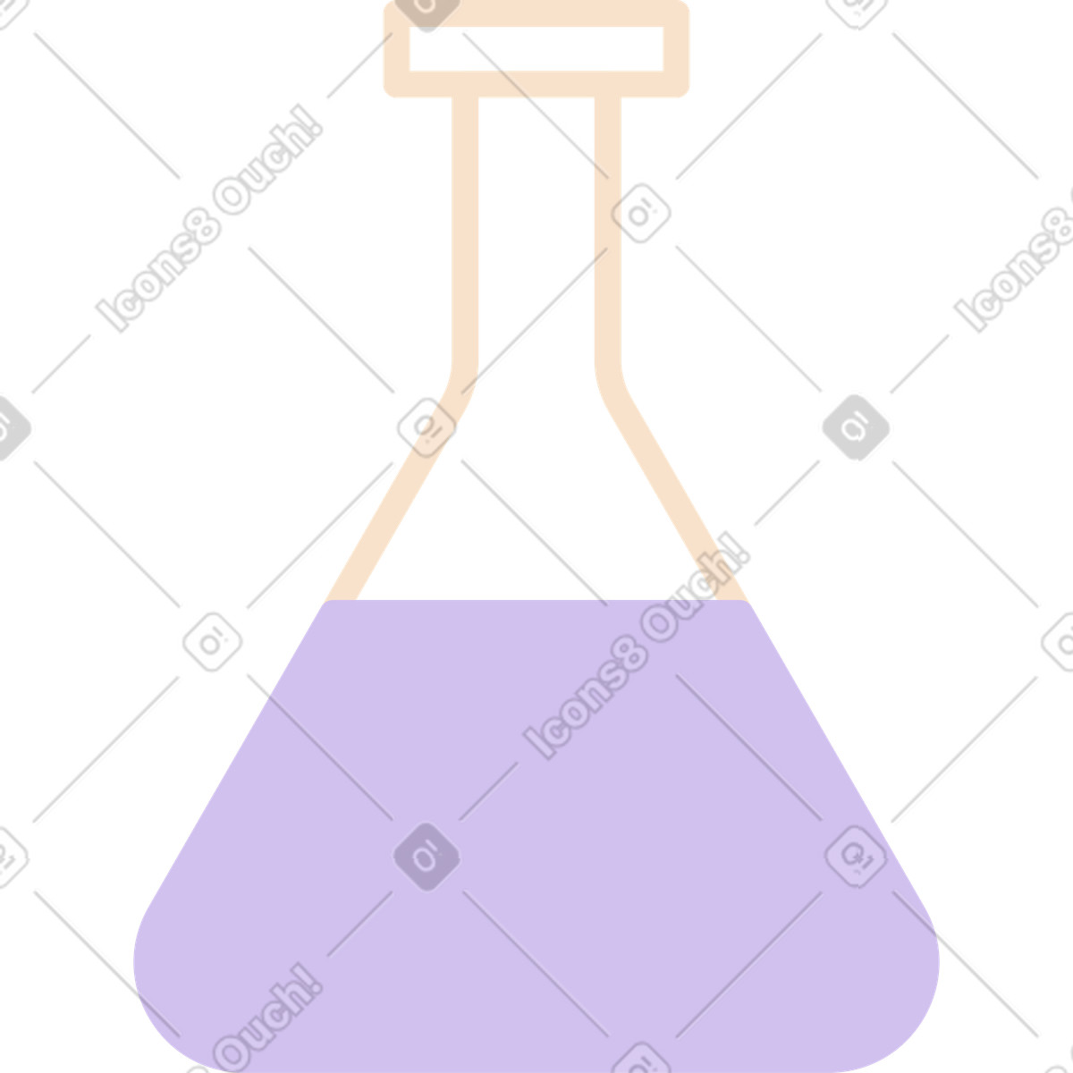 Ilustração de Balão triangular para ciência em no estilo Folks baixar em PNG, SVG