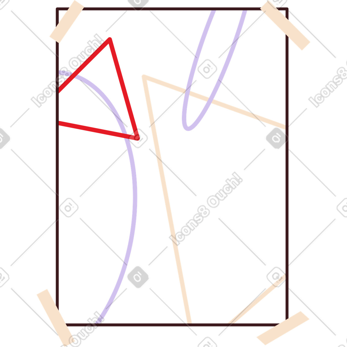 Ilustração de Foto na parede em no estilo Folks para baixar em PNG, SVG
