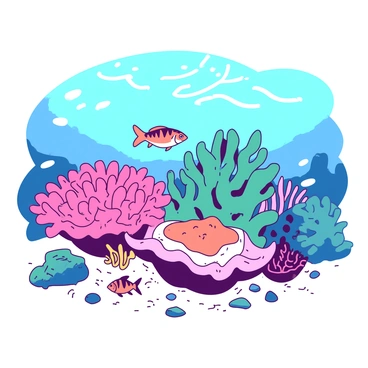 A collection of sea anemones of various sizes and shapes is thriving together on the ocean floor. The sea anemones display an array of vibrant colors, with some featuring bright pink tentacles while others exhibit shades of teal and orange. Each anemone is anchored to the sandy ocean floor, surrounded by small pebbles and bits of coral. Sunlight filters through the water above, casting gentle light on the scene. Small fish swim playfully around the anemones, adding a sense of life to the underwater environment.