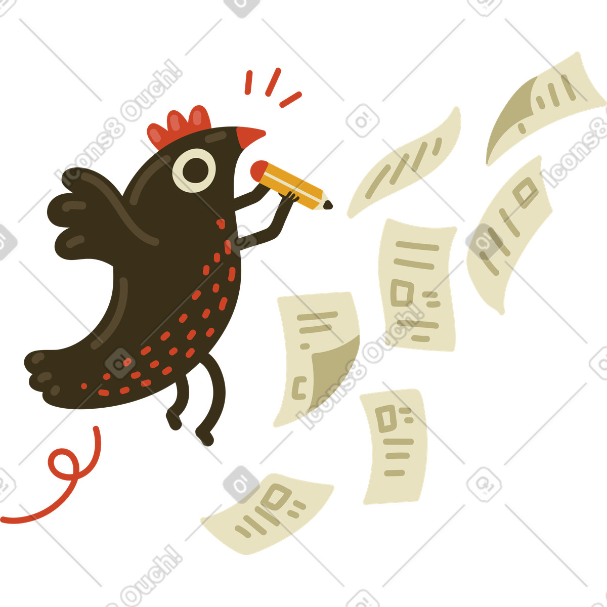 Sign up forms illustration in PNG, SVG