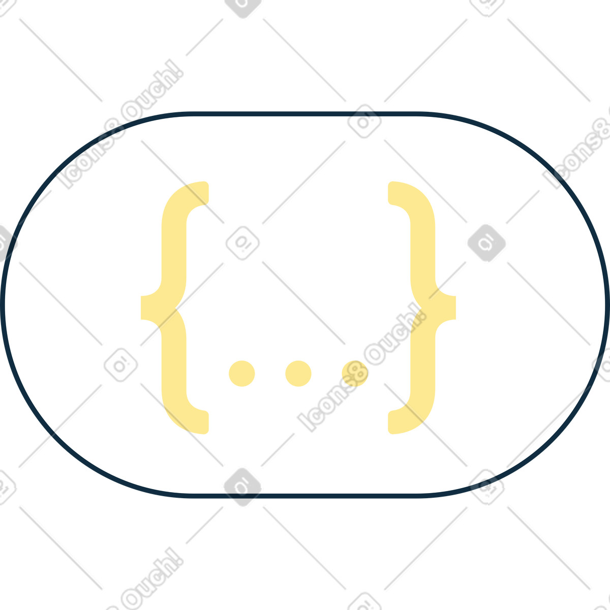Brackets illustration in PNG, SVG