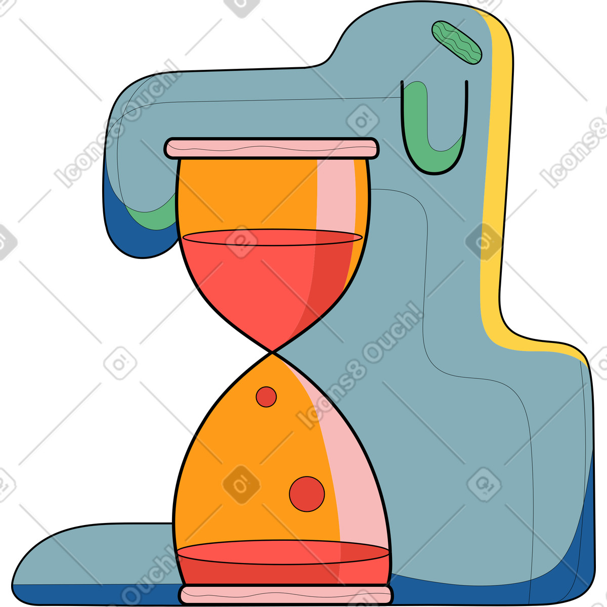 Ilustração de Criatura em no estilo Surr para baixar em PNG, SVG