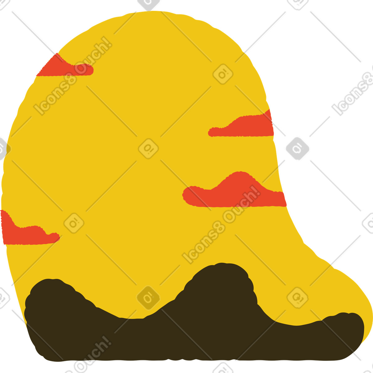 Ilustração de Montanhas em no estilo Bermuda para baixar em PNG, SVG