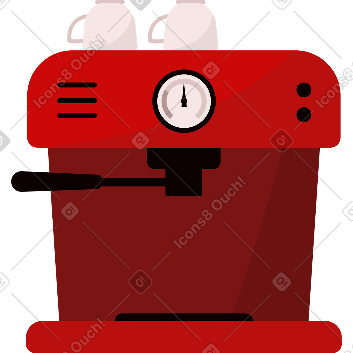 下载 Lagom 风格的 咖啡机 插画，支持 PNG、SVG 格式