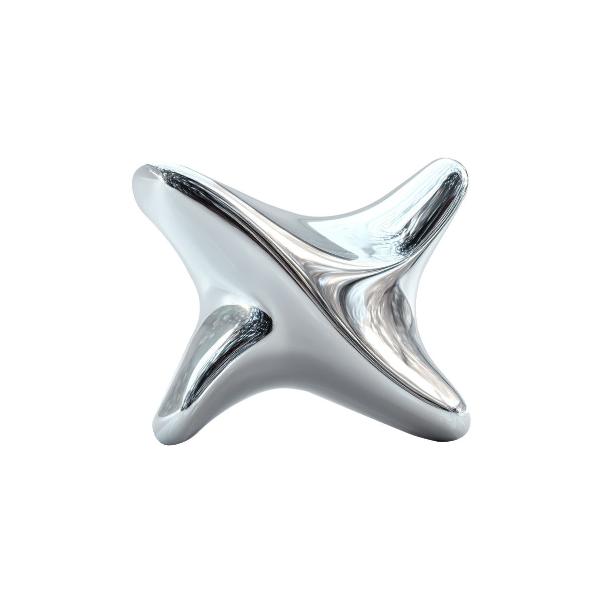 Illustration de métal liquide, chrome organique, icône 3d biomorphique, tendance artistique l'ia, atout flux travail moderne dans le style Metallic à télécharger aux formats PNG, SVG