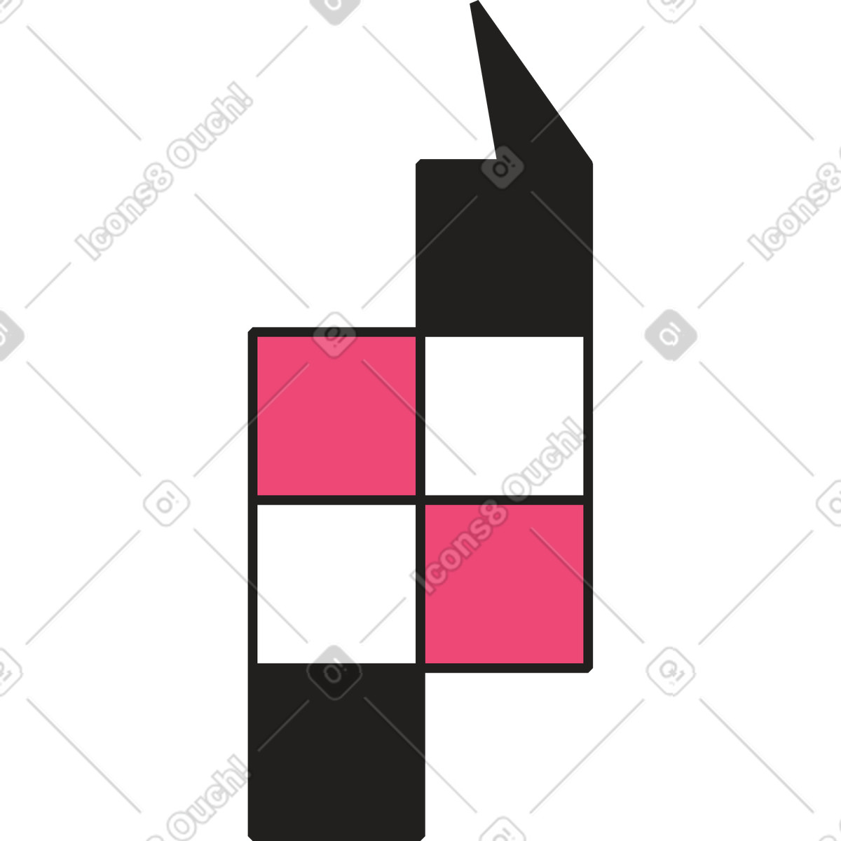 Ilustración Paleta de muestra en estilo Dazzle Line a descargar en PNG y SVG