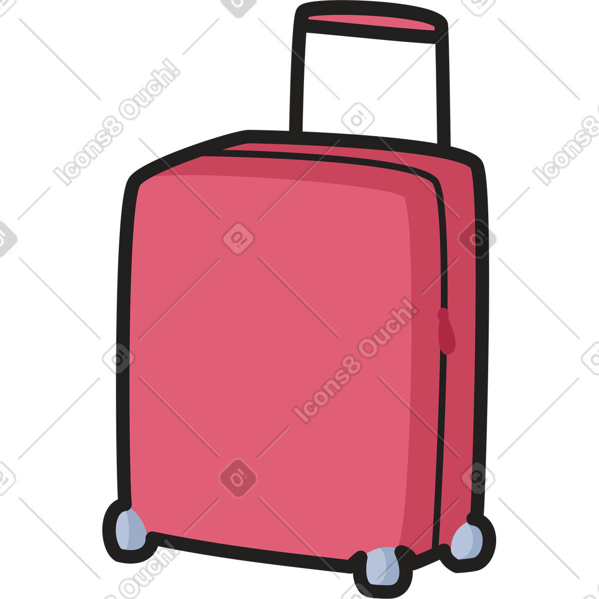 Valigia illustrazione in stile Clipart scarica in PNG, SVG