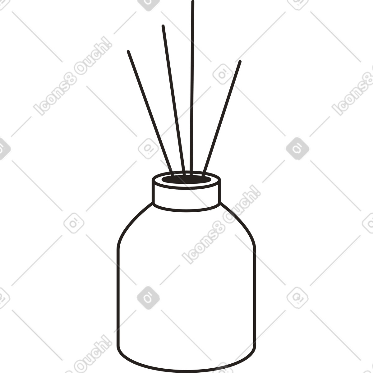 Aromazerstäuber-Illustration im Like-Stil als Download in PNG, SVG