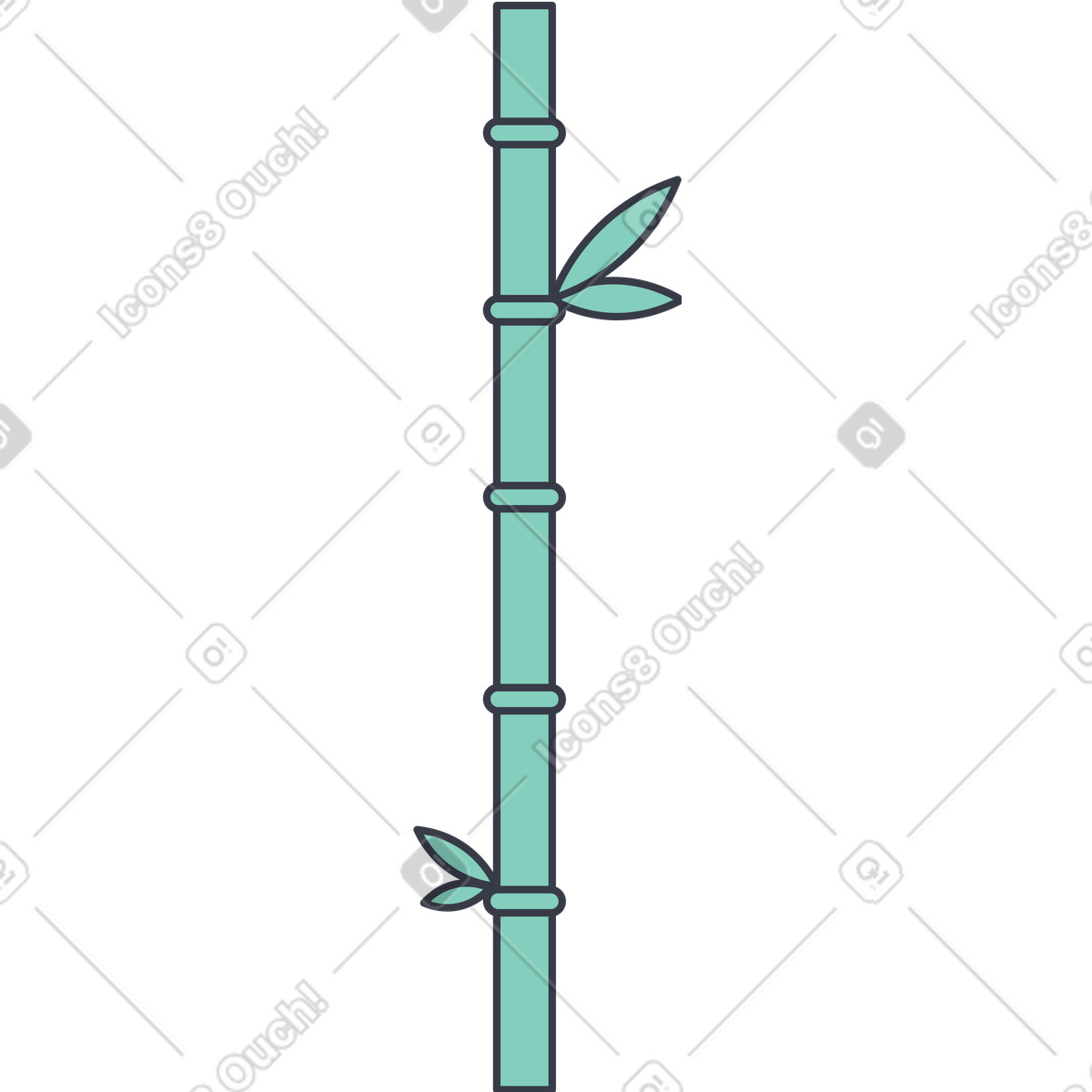 Ilustração de Bambu em no estilo Abstract para baixar em PNG, SVG