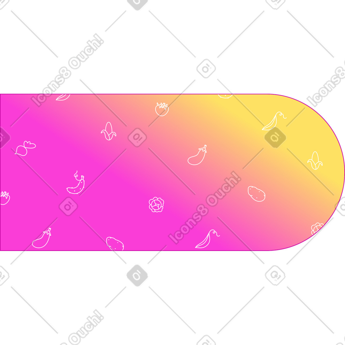 Background vegetables illustration in Rainbow style download in PNG, SVG