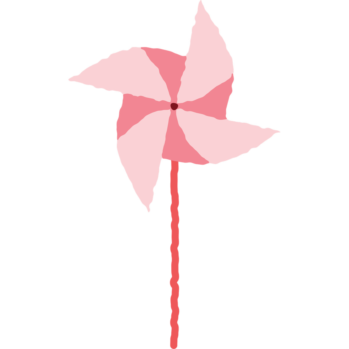 Paper windmill-Illustration im Cherry-Stil als Download in PNG, SVG