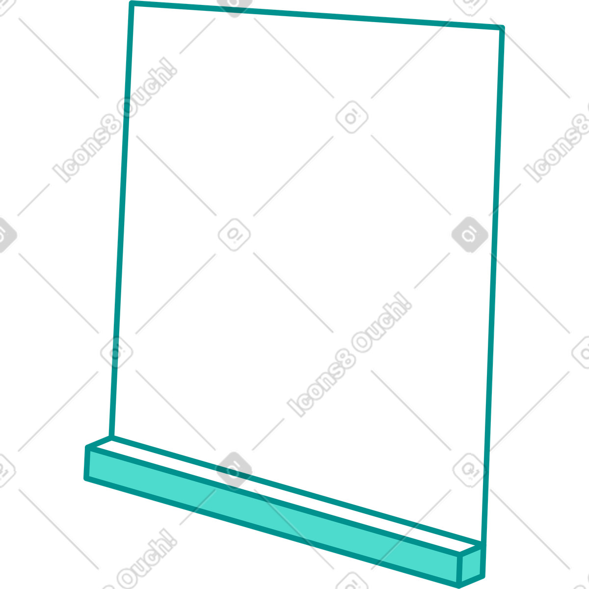 Ilustración Pizarron en estilo Natty a descargar en PNG y SVG
