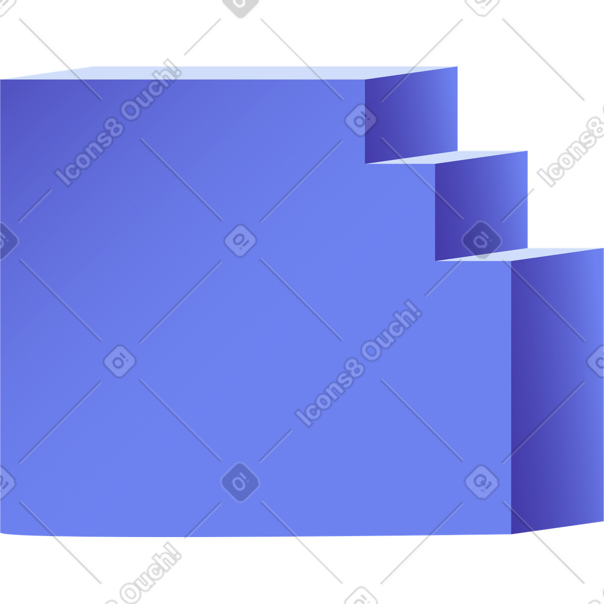 Illustration Figure géométrique volumétrique dans le style Levels à télécharger aux formats PNG, SVG