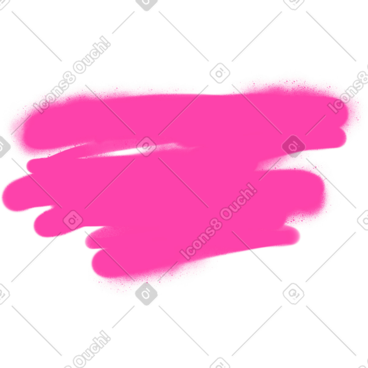 Macchia di graffiti rosa illustrazione in stile Jumble scarica in PNG, SVG