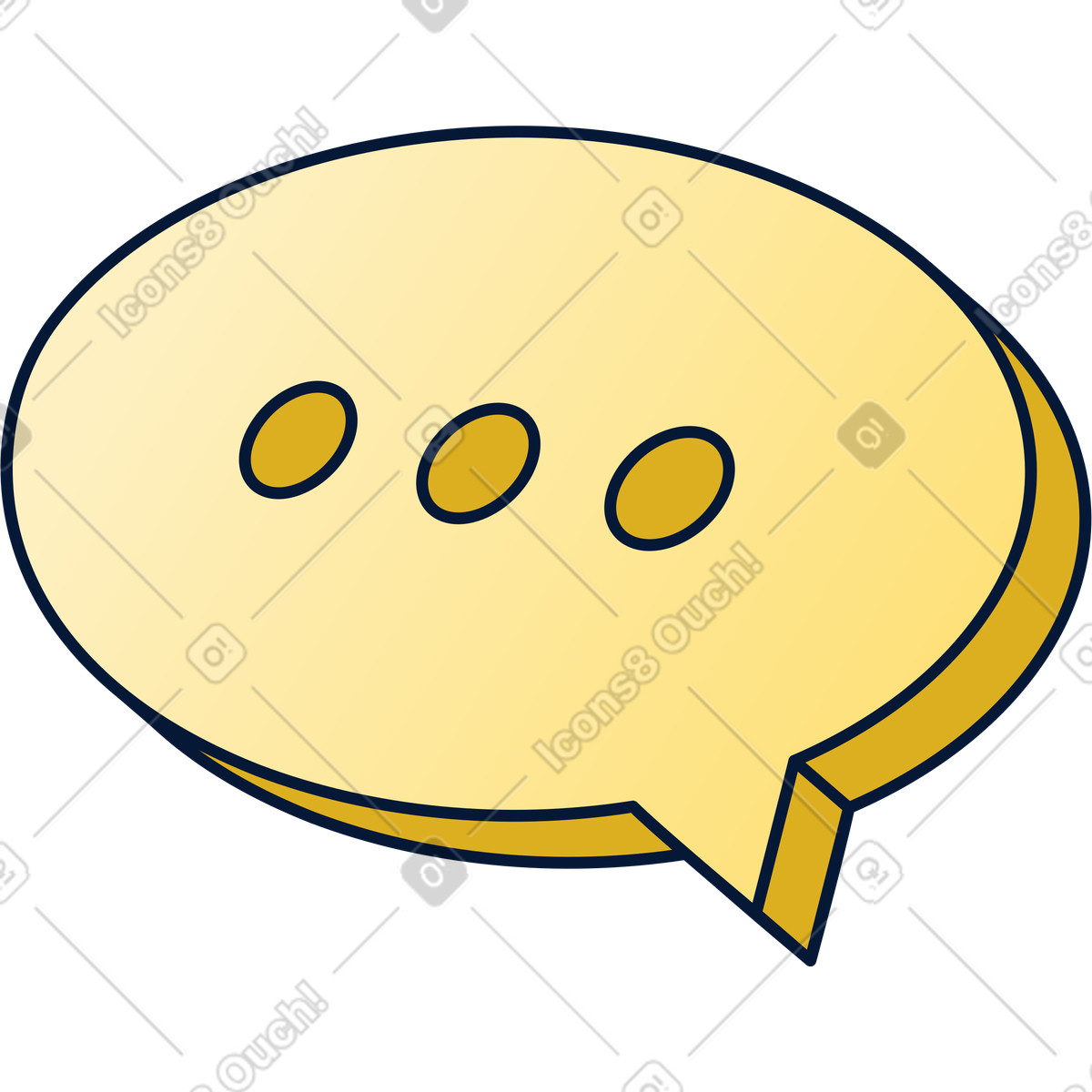 Ilustración Burbuja de chat en estilo Neat a descargar en PNG y SVG