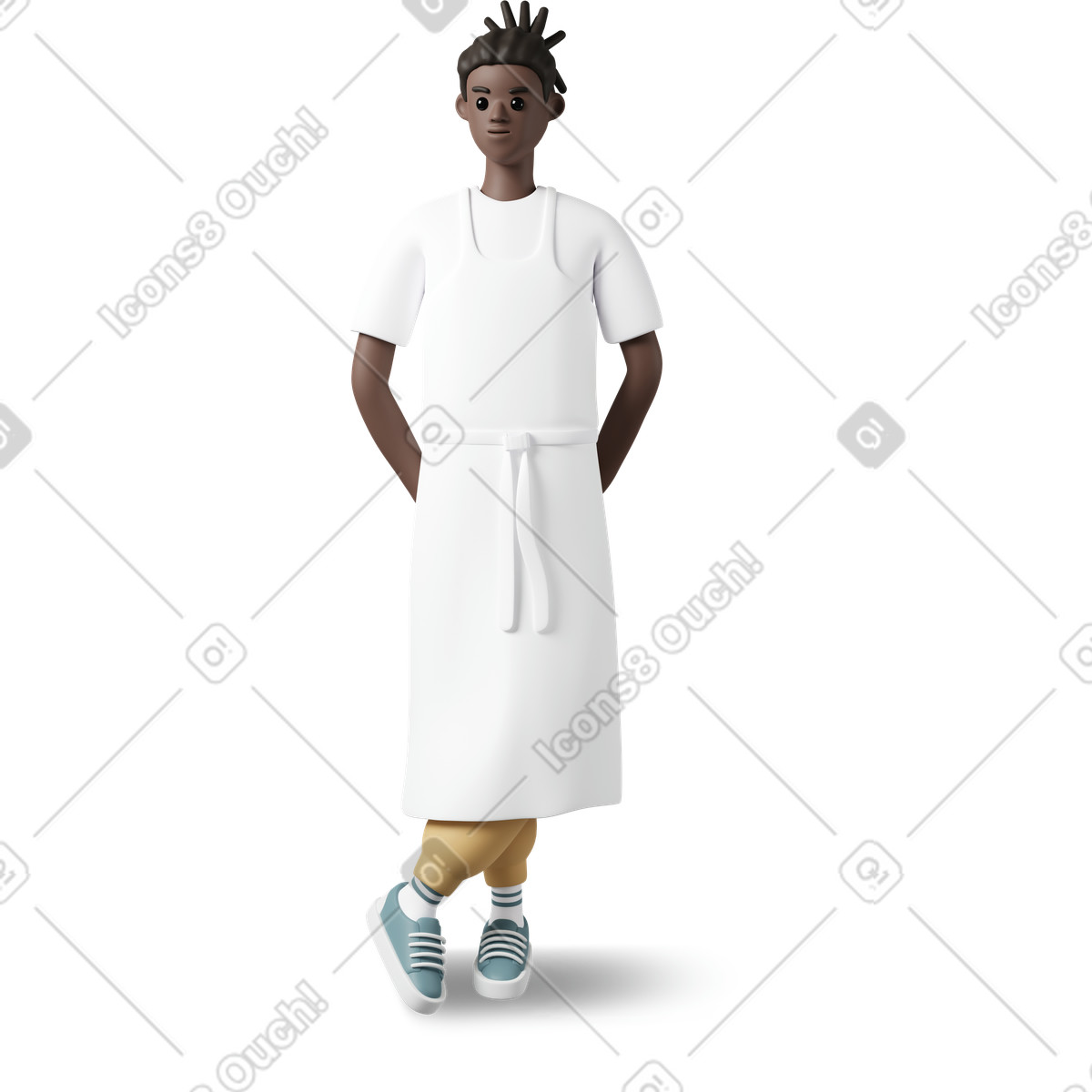 Иллюстрация Boy cook standing в стиле 3D Casual life — скачать в форматах PNG, SVG