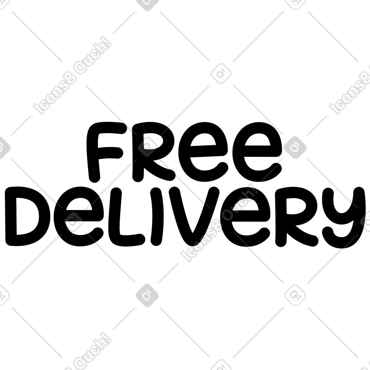Beschriftung versandkostenfrei-Illustration im Jelly-Stil als Download in PNG, SVG
