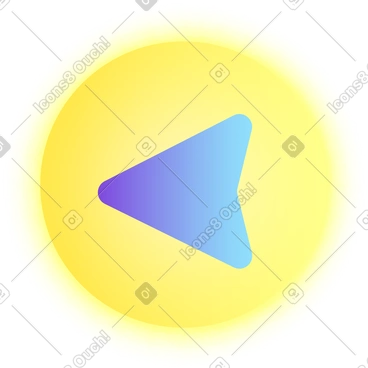 带箭头的发光圆圈 PNG, SVG