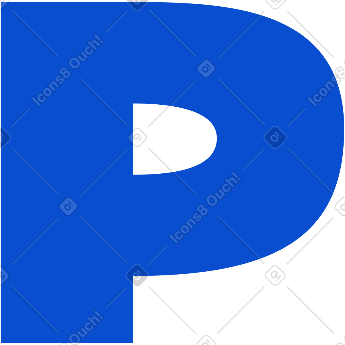 Ilustração de Letra p em no estilo Tiny para baixar em PNG, SVG