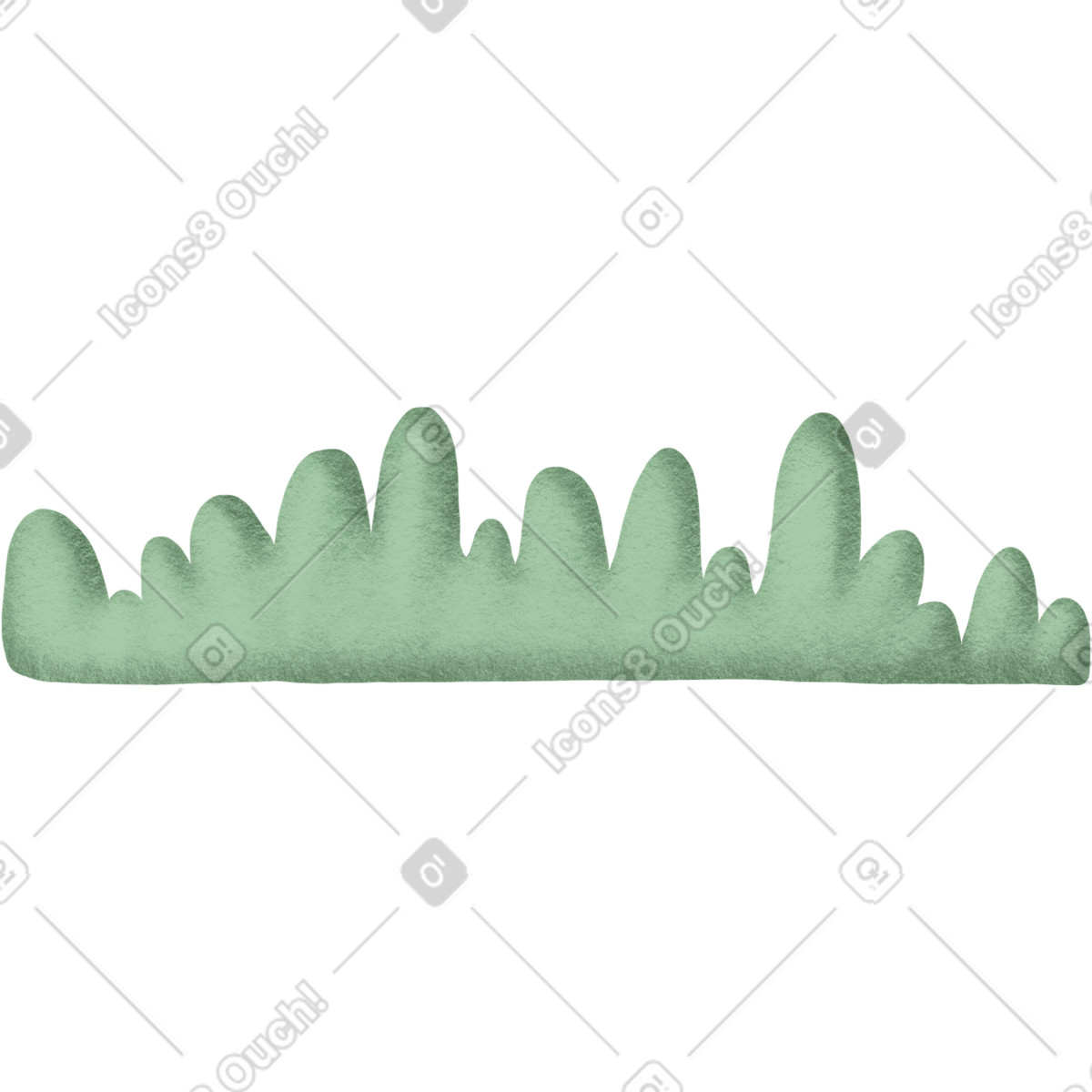 Ilustración Grass en estilo Woolly a descargar en PNG y SVG