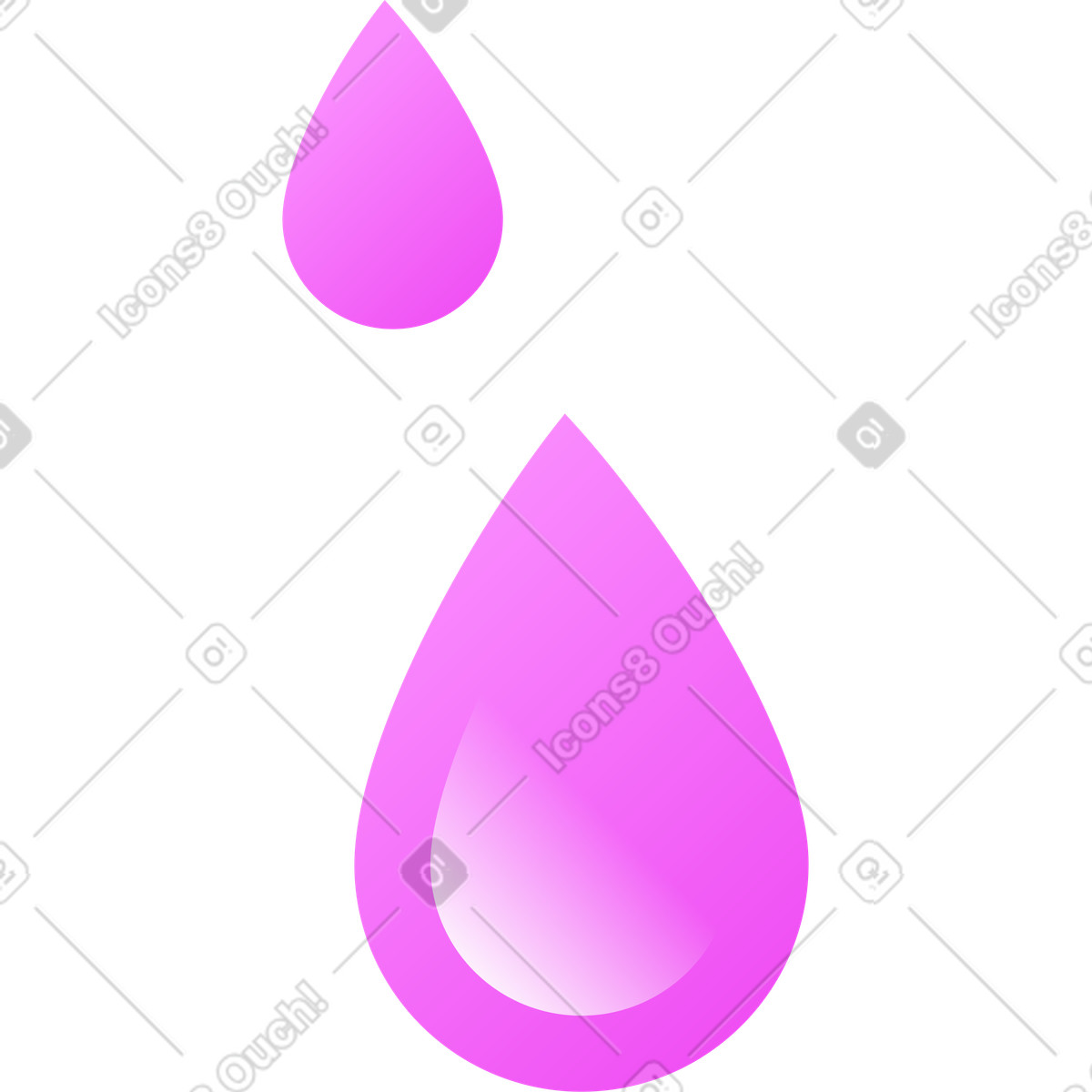 Drops illustration in Glossy style download in PNG, SVG