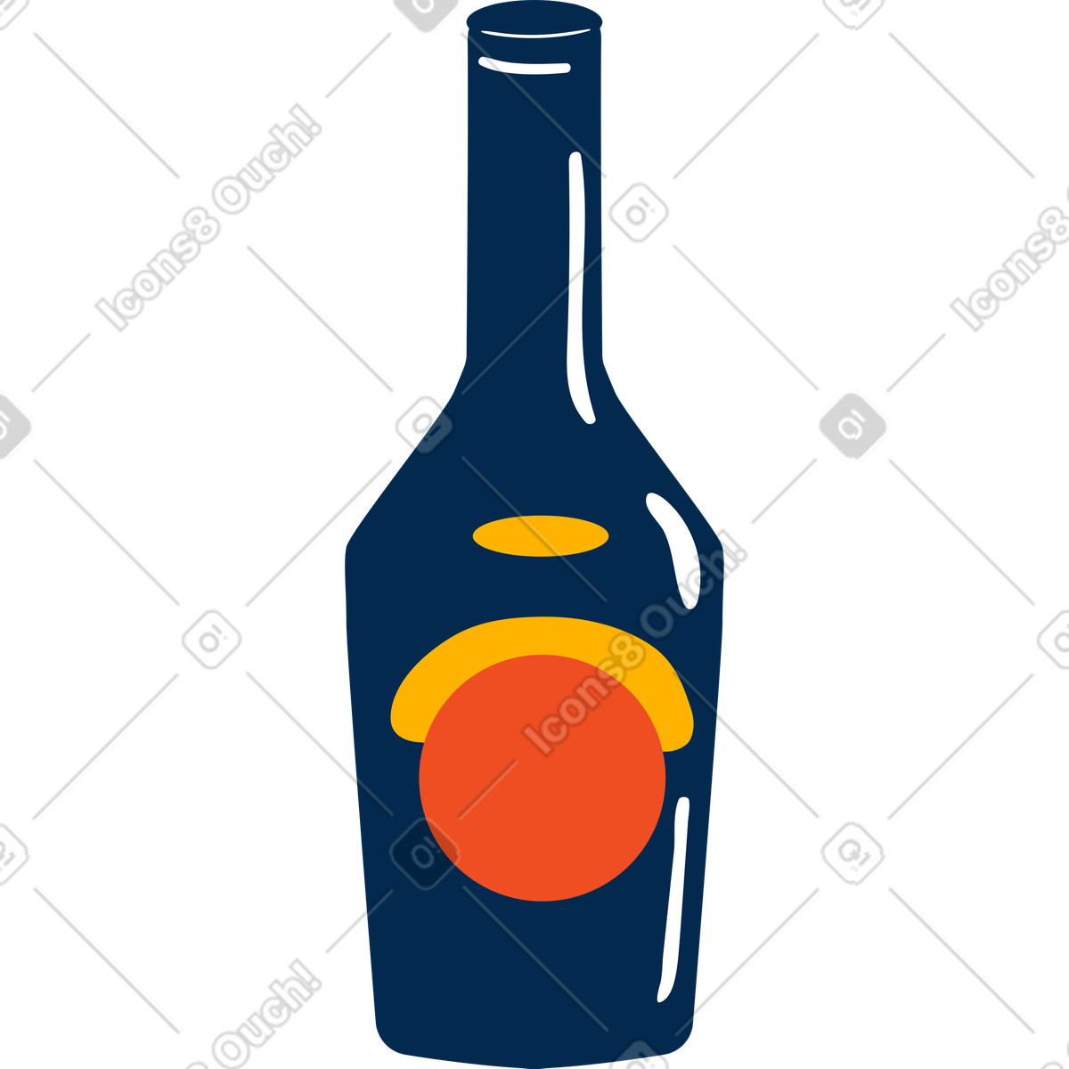 下载 Flame 风格的 瓶子 插画，支持 PNG、SVG 格式