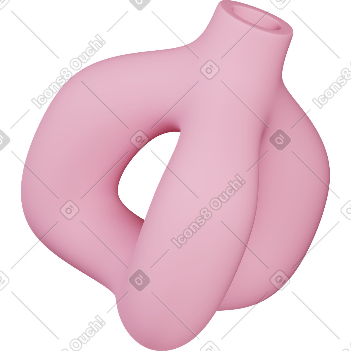 Ilustração de Abstract decorative vase em no estilo 3D Casual life para baixar em PNG, SVG