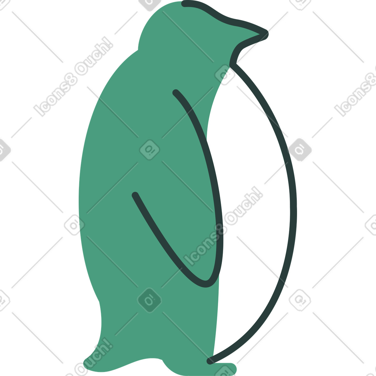 下载 Macaroni 风格的 企鹅 插画，支持 PNG、SVG 格式