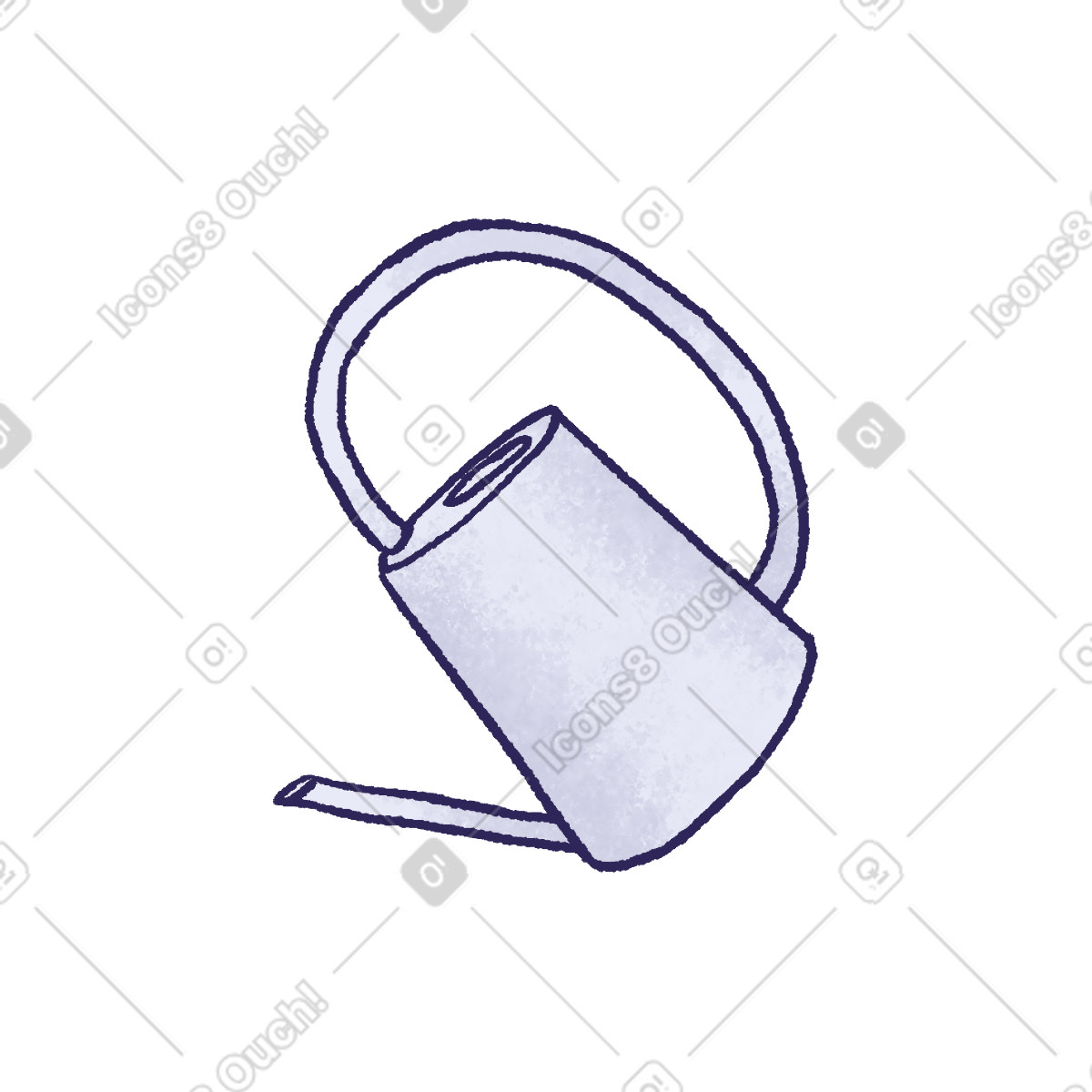 Watering can-Illustration im Hue-Stil als Download in PNG, SVG