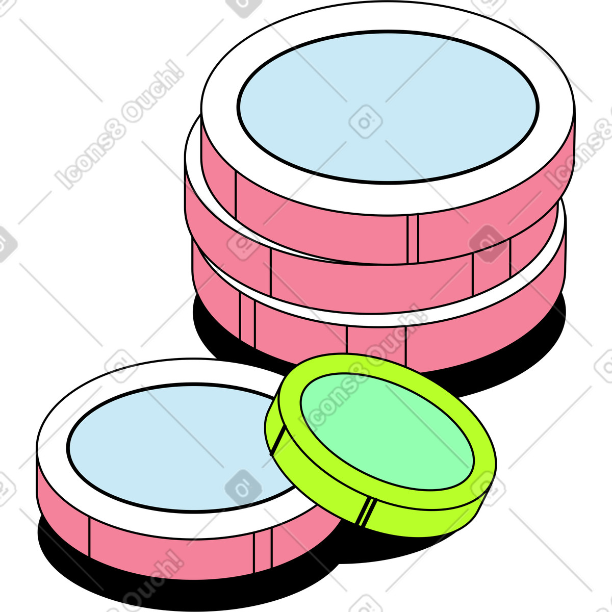 Ilustración Monedas en estilo Project a descargar en PNG y SVG