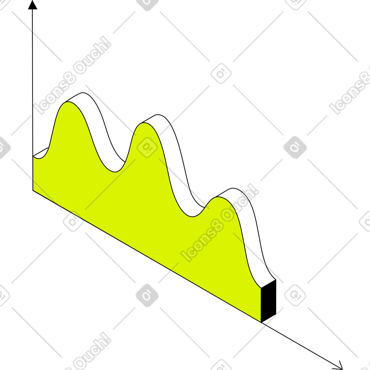 Illustration Graphique du cycle économique dans le style Isometric à télécharger aux formats PNG, SVG