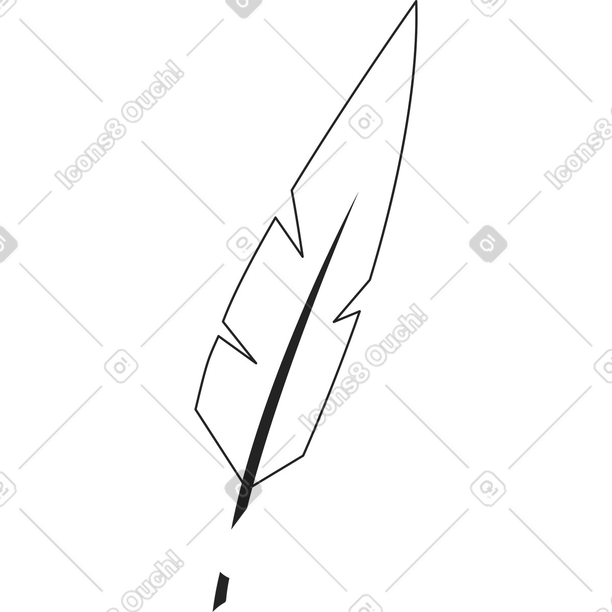 Pen for ink illustration in Sammy Line style download in PNG, SVG