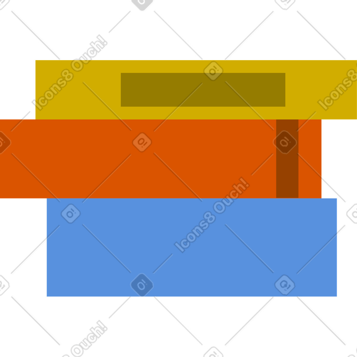 Cartoon books stack clipart illustration with playful colorful cover designs