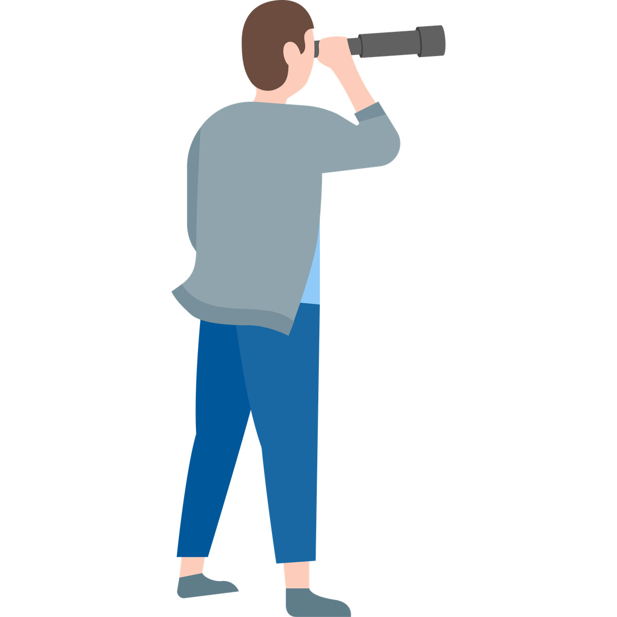 下载 Fogg 风格的 Searching man 插画，支持 PNG、SVG 格式