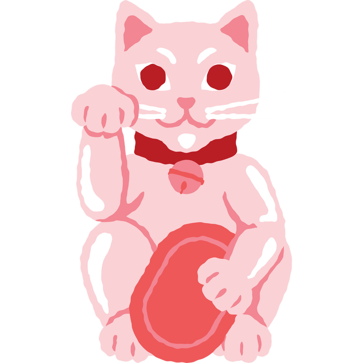 Maneki illustrazione in stile Cherry scarica in PNG, SVG