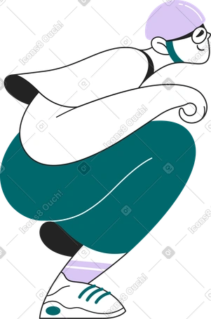 PNG, SVG 형식의 헬멧을 쓴 소녀 일러스트레이션