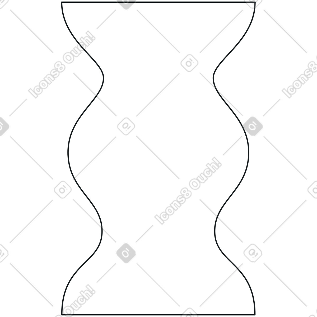 Weiße abstrakte form-Illustration im Midnight-Stil als Download in PNG, SVG